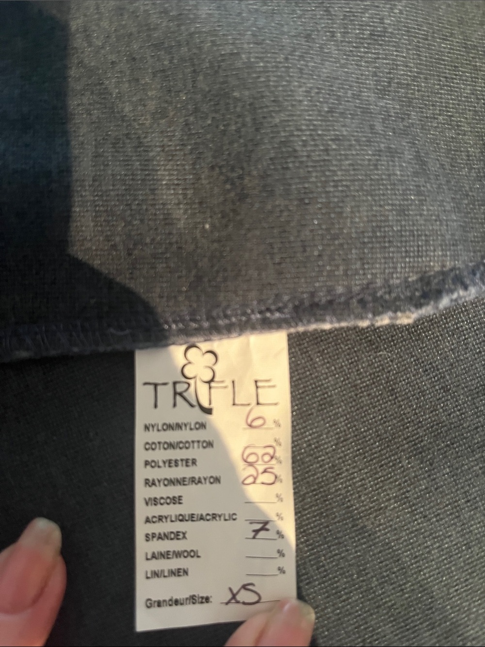 Truffle coat with belt 2 tones - Picture 4 of 4